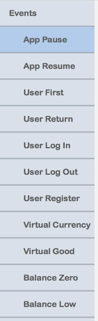 Web console screen showing Promotion-triggering Events