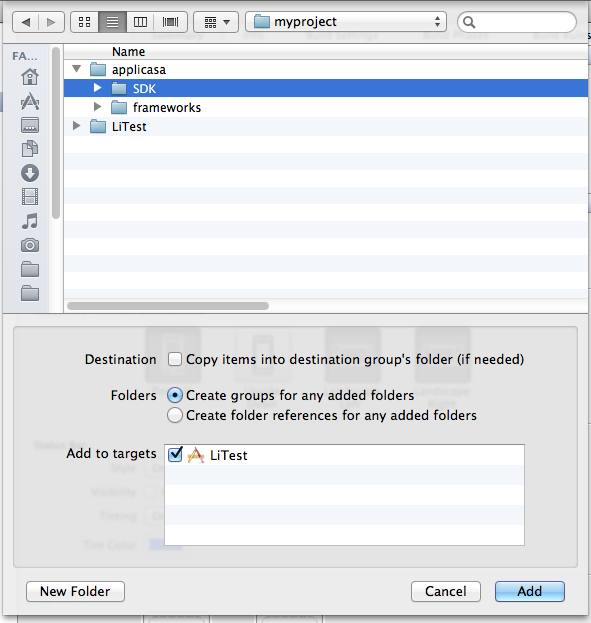 Add SDK Files
